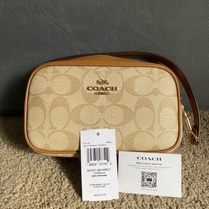 Coach Jamie Wristlet in Signature Canvas